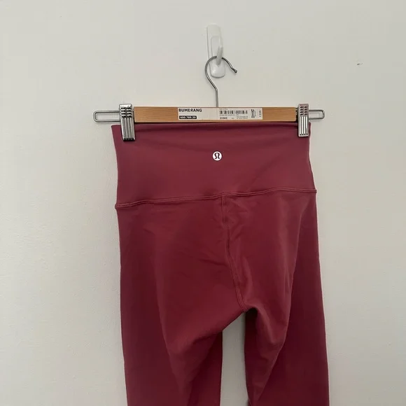 Lululemon Align Pant II 25" Misty Merlot High-Rise 4 Tights Yoga Pink Nulu 2019 - Picture 10 of 12
